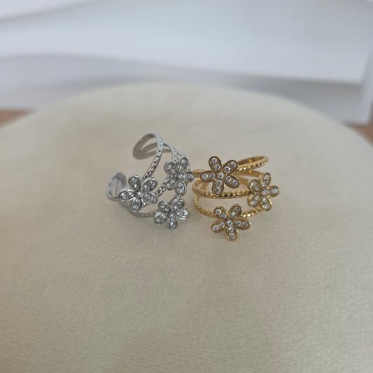 Bague DAHLIA | Acier inoxydable